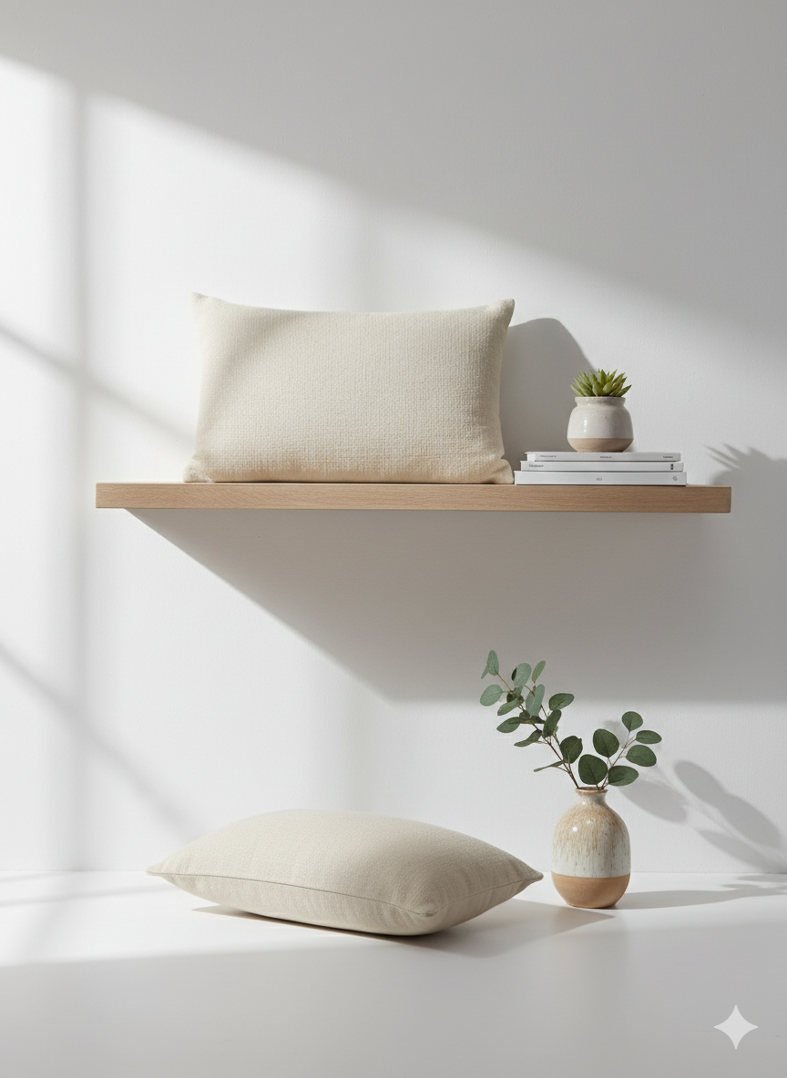 Elegant Linen Lumbar Pillow