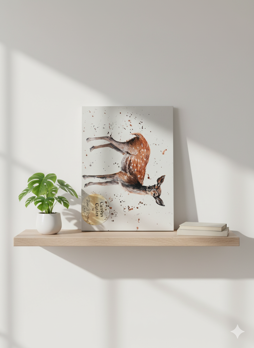Charming Fawn Canvas Wall Art by Bree Merryweather