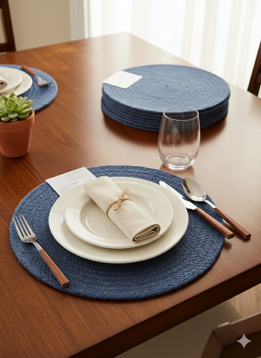 Blue Woven Placemats