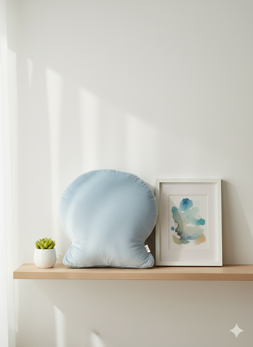 Serene Cloud Comfort Pillow - Sky Blue